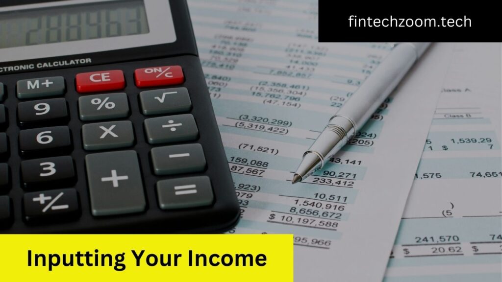 Inputting Your Income